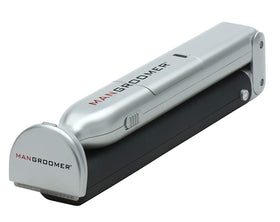 MANGROOMER extra-wide blade closeup delivering faster, smoother coverage