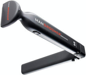 MANGROOMER front view of packaging showing features and benefits