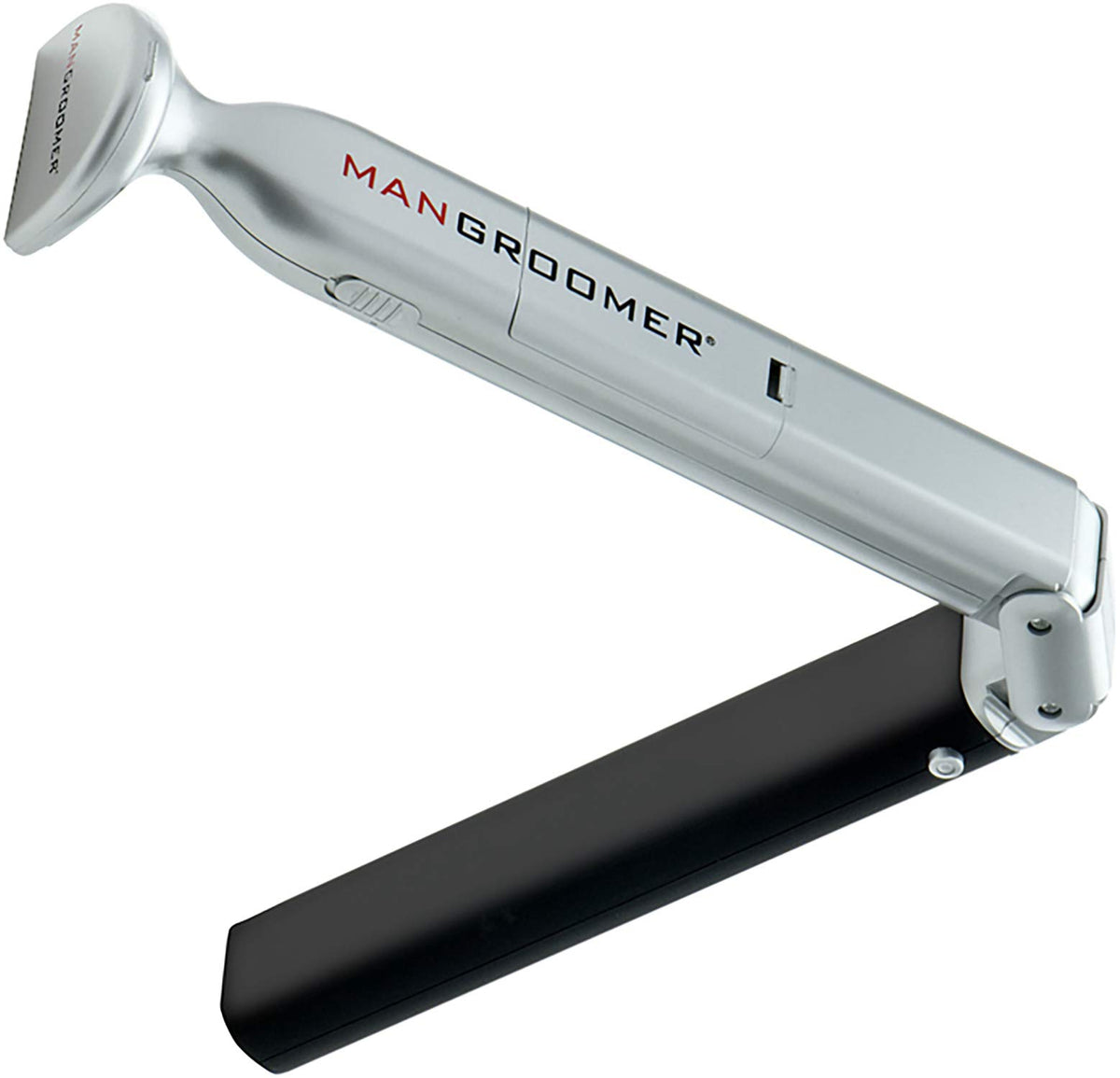 MANGROOMER front view showing ergonomic shape and controls for easy grooming
