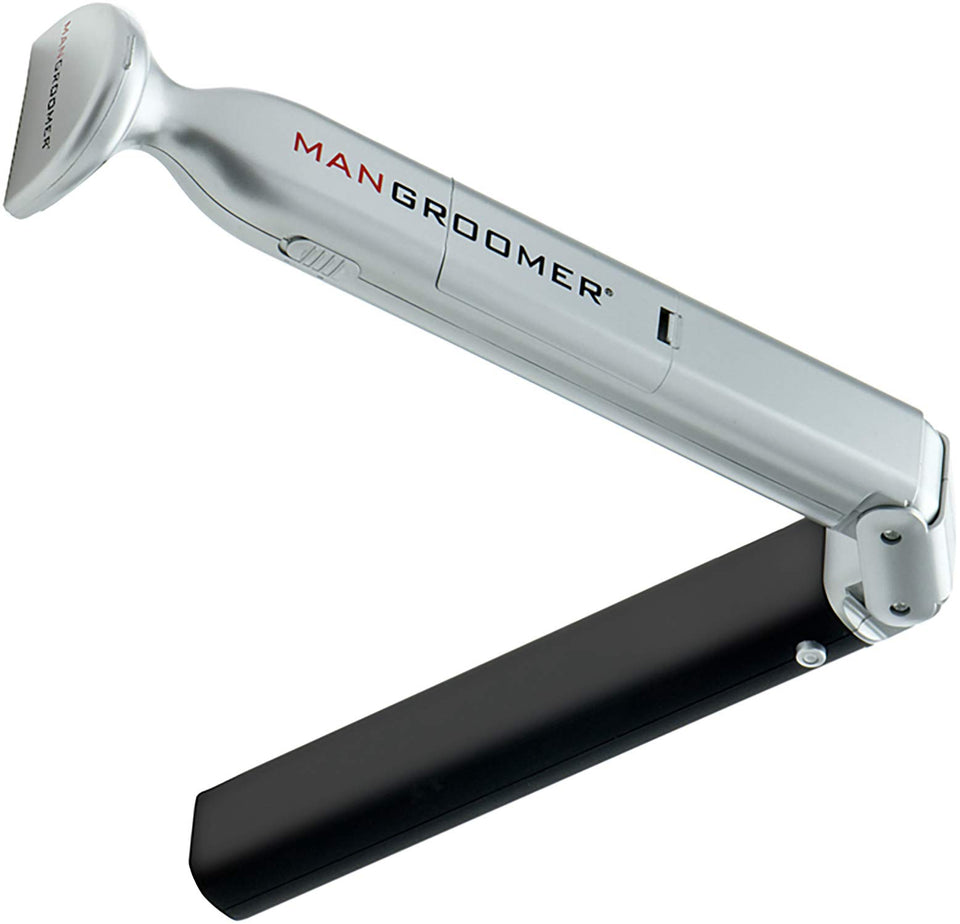 MANGROOMER front view showing ergonomic shape and controls for easy grooming