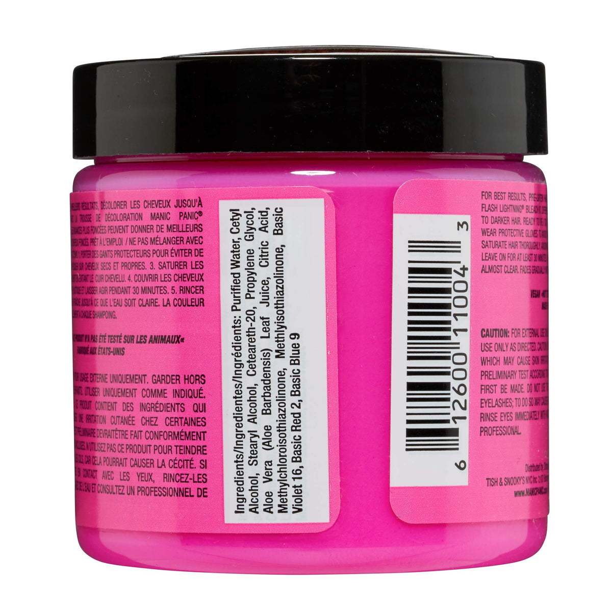 MANIC PANIC opened tub texture close-up showing creamy consistency and moisturize benefit