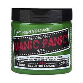 MANIC PANIC front tub showing Electric Lizard label and bold neon green color