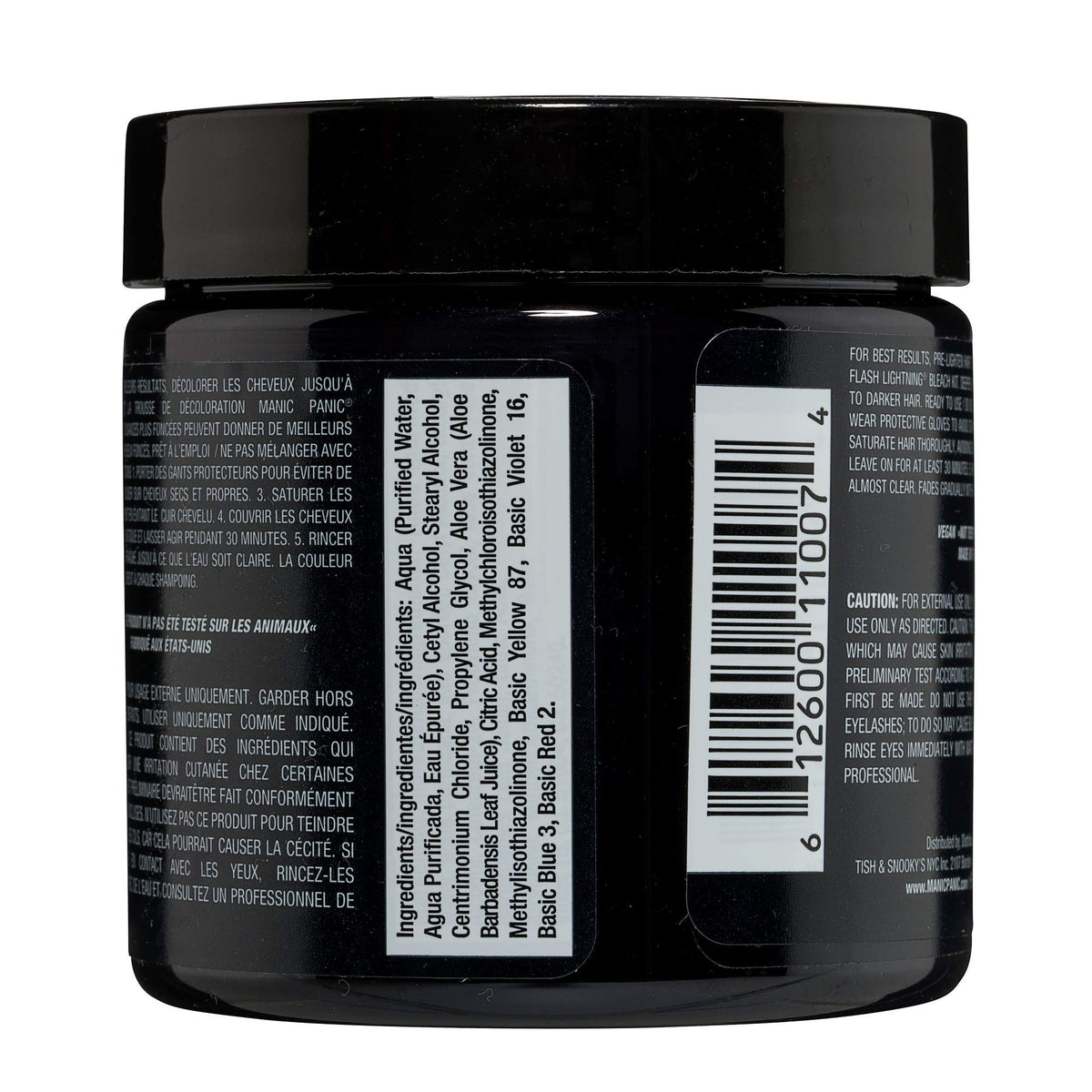 MANIC PANIC Raven open tub close-up showing creamy texture and conditioning benefit