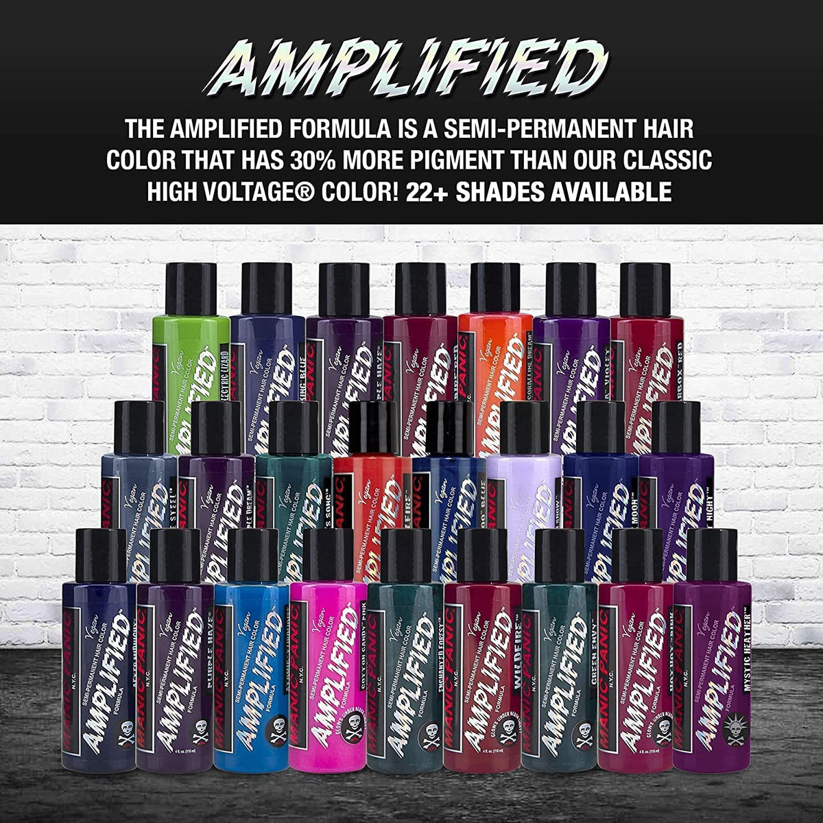 MANIC PANIC jar mixed with Manic Mixer Pastelizer showing pastelizing capability and versatility