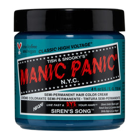 MANIC PANIC front tub of Siren's Song showing label and neon color