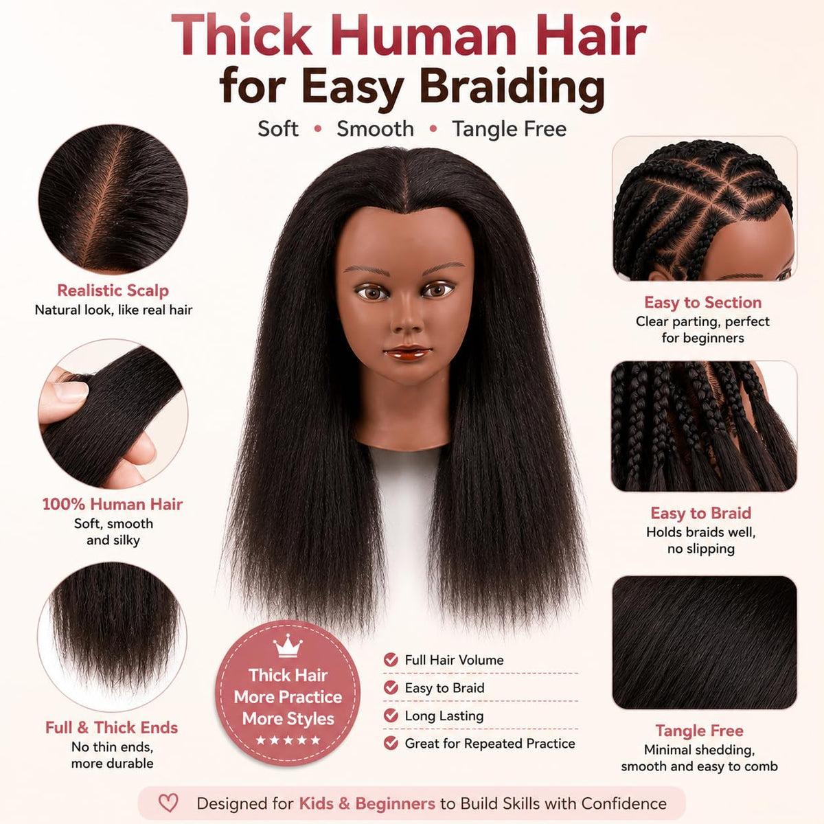 mankainhead side profile displaying hair length for accurate cutting benefit