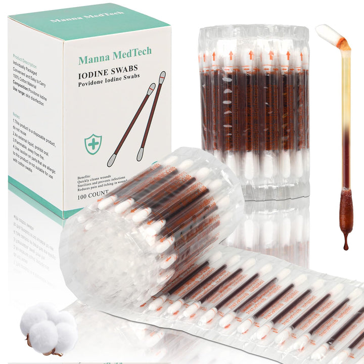 Manna MedTech front packaging showing 100-count and HSA/FSA badge for easy storage benefit