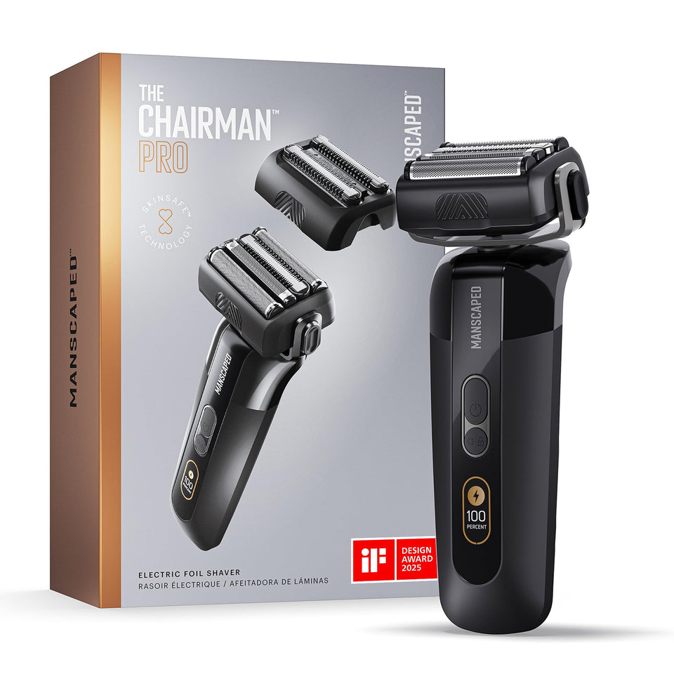 MANSCAPED Chairman PRO front view showing sleek design and control