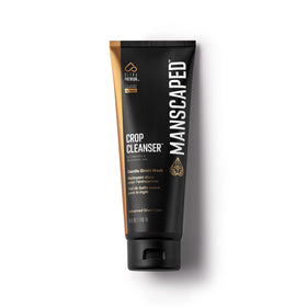 MANSCAPED front packaging showing 6 oz bottle and product name benefits