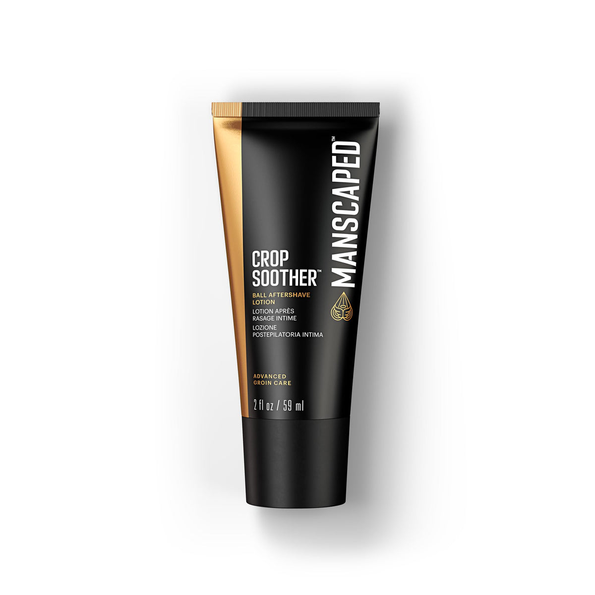 MANSCAPED front packaging shot showing calming aftershave relief