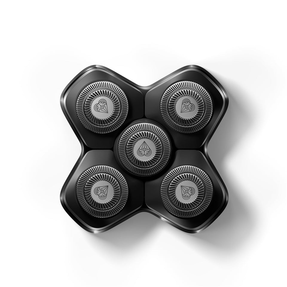 MANSCAPED front view of replacement blade pad showing fit and easy swap