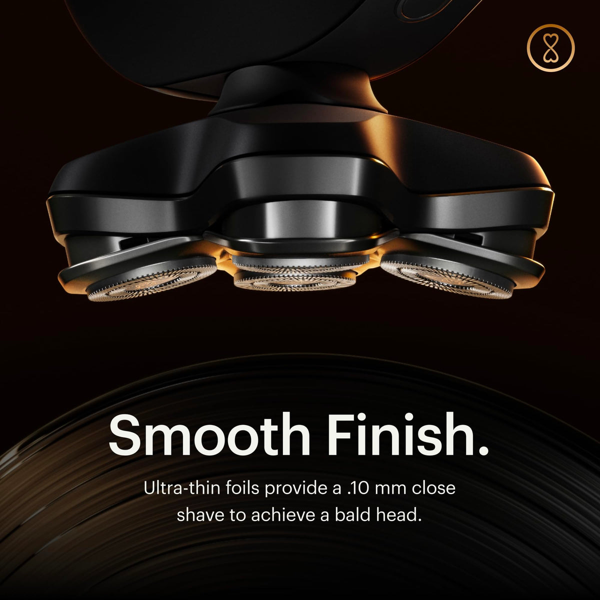 MANSCAPED Dome Shaver PRO held in hand to show compact size and grip comfort