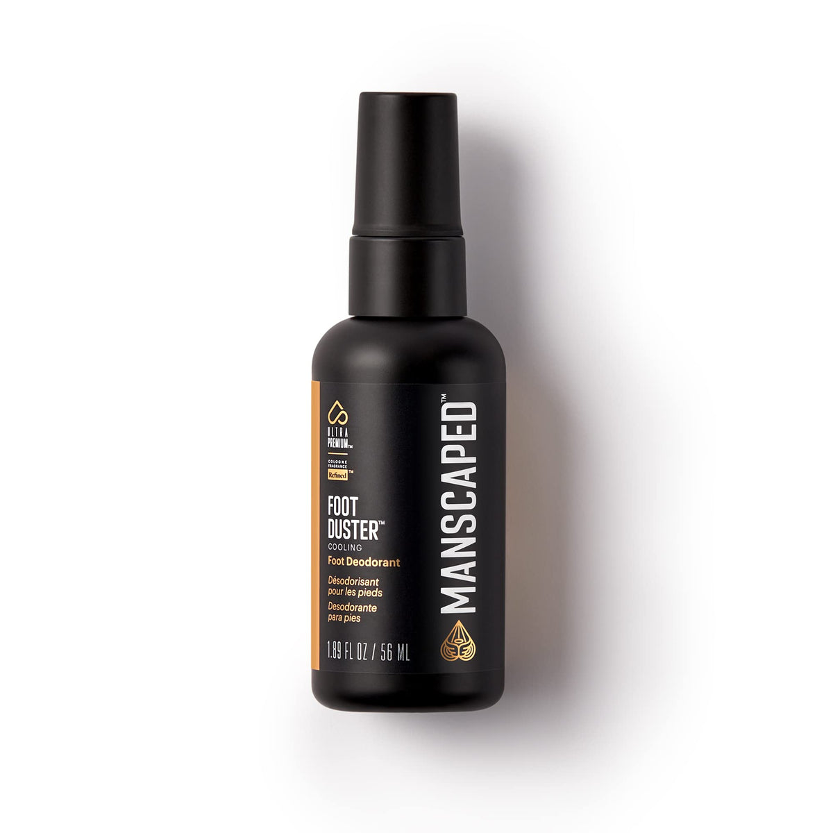 MANSCAPED front packaging showing bottle and label for quick identification and confidence