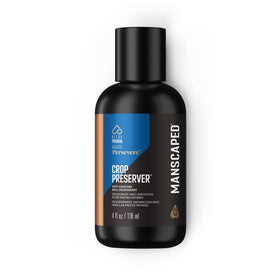 MANSCAPED front packaging showing 4oz bottle and Persevere scent benefit