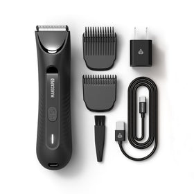 MANSCAPED trimmer staged on bathroom counter for convenient daily grooming benefit