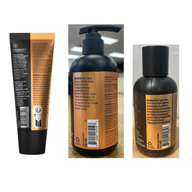 MANSCAPED kit beside common items for scale comparison, shows portable grooming solution size