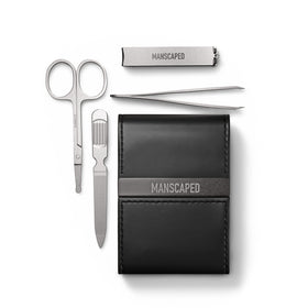 MANSCAPED front view of Shears 2.0 kit showing premium case and logo for organized grooming