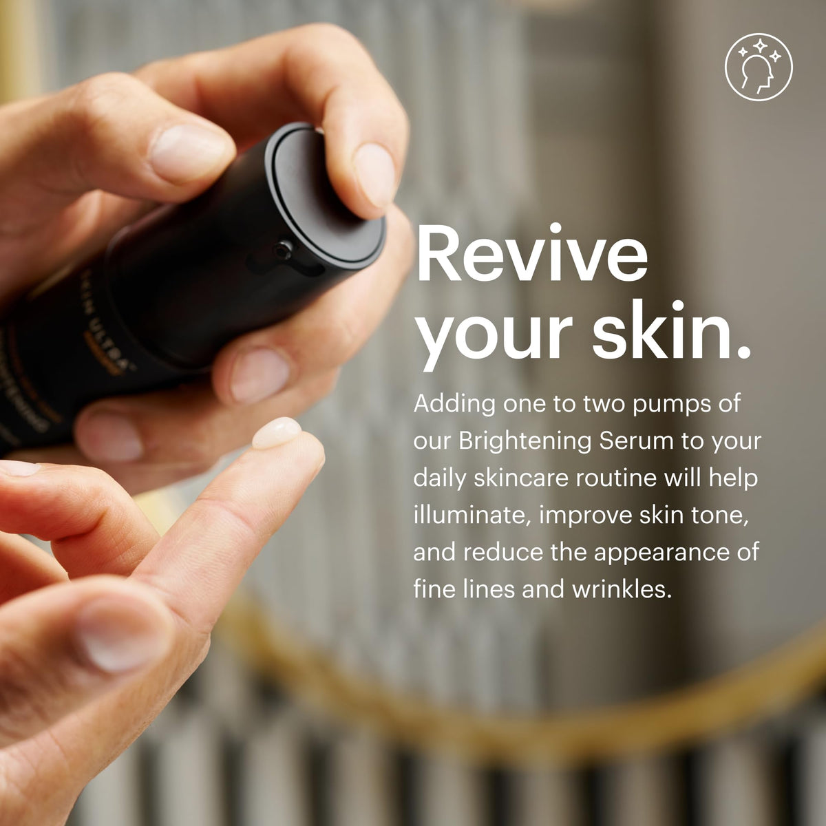 MANSCAPED products in hand to show actual size and portability