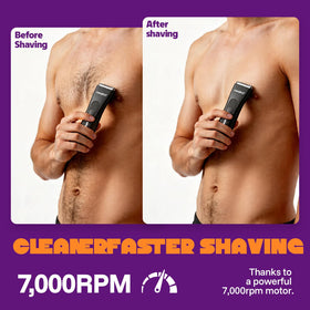 MANSPOT size comparison with hand showing compact cordless portability