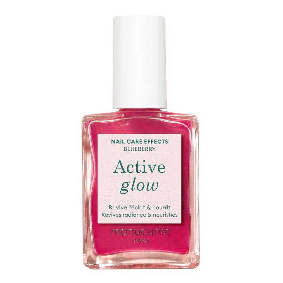 Manucurist bottle front packaging showing cool-rose tint and glow benefit