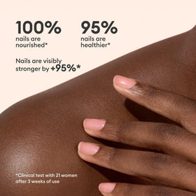Manucurist on nails in lifestyle setting showing natural healthy finish