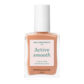 Manucurist bottle front view showing nude golden finish and quick-dry benefit