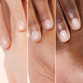 Manucurist application on fingernails demonstrating natural nude concealment