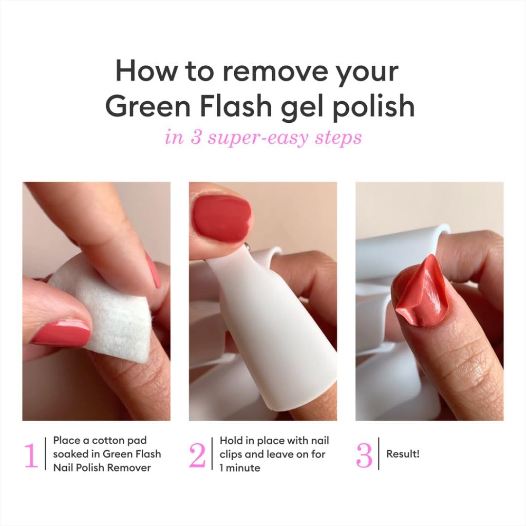 Manucurist before and after nails showing clean gentle polish removal