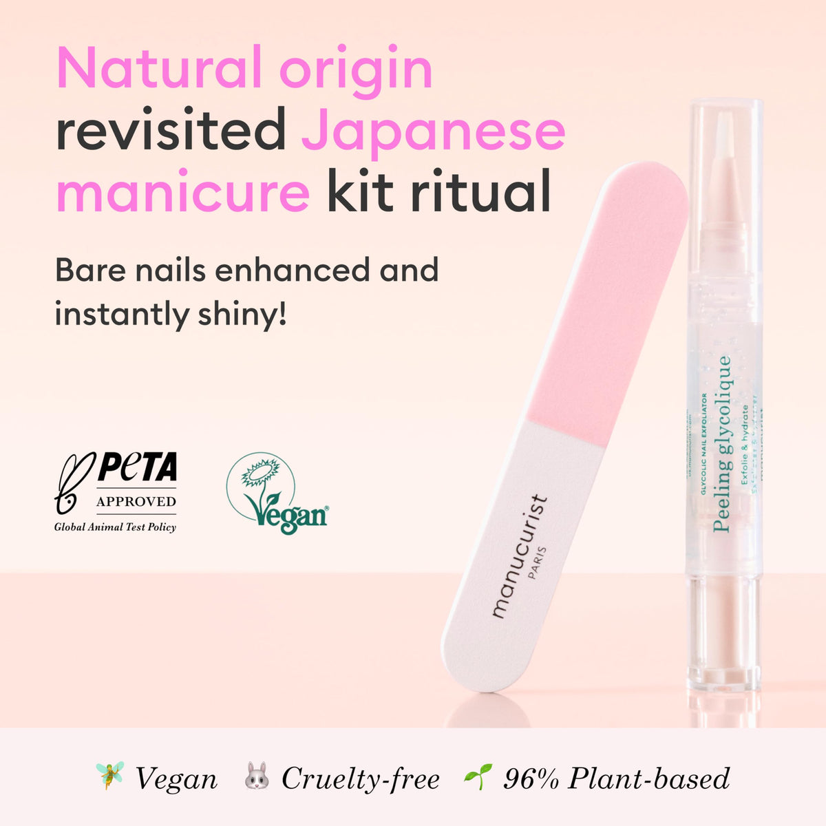 Manucurist glycolic pen applicator close-up for precise exfoliating gel application