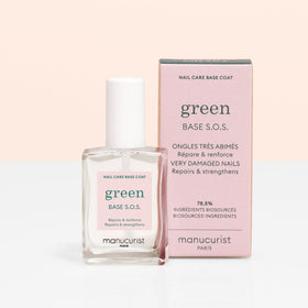 Manucurist ingredient label close-up highlighting vitamins and plant-based benefits