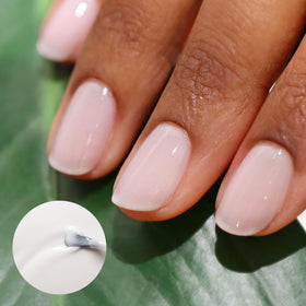 Manucurist brush stroke texture highlighting smooth, streak-free coverage