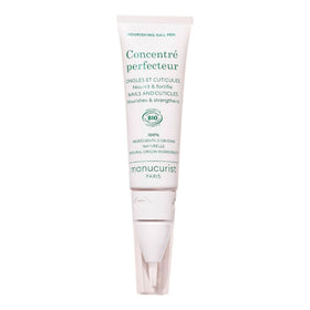 Manucurist nail pen front packaging showing product benefits and vegan label