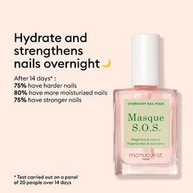 Manucurist being applied to a bare nail for intensive overnight repair