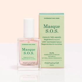 Manucurist bottle beside a ruler showing 0.5 fl oz compact travel size