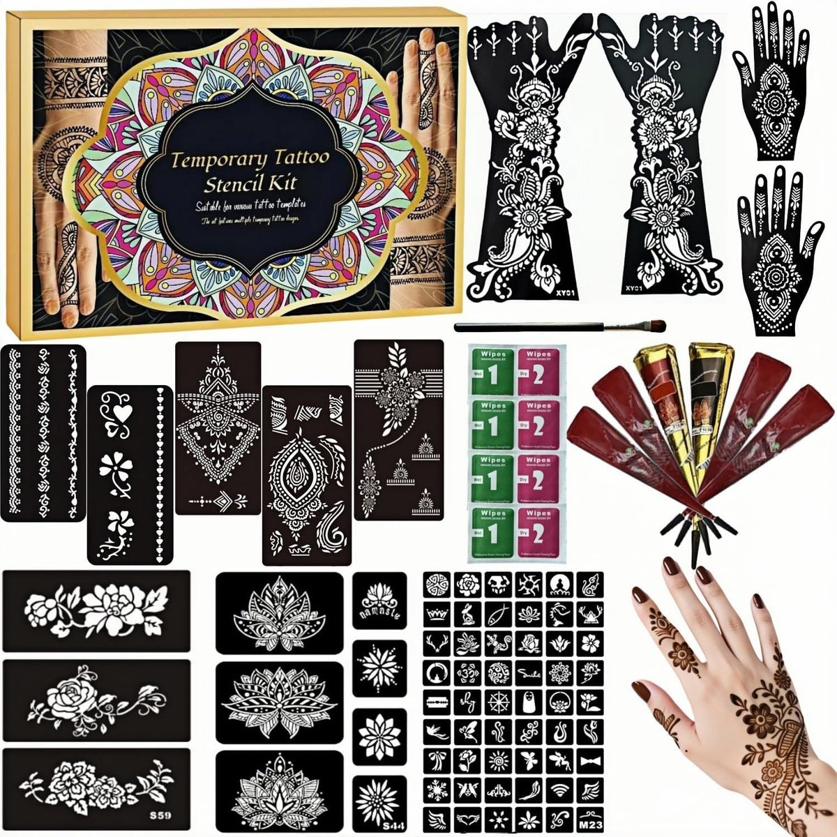 ManYan HaiYan front packaging showing kit contents and benefit of complete set