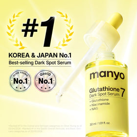 ma:nyo dropper close-up releasing serum, demonstrating precise application