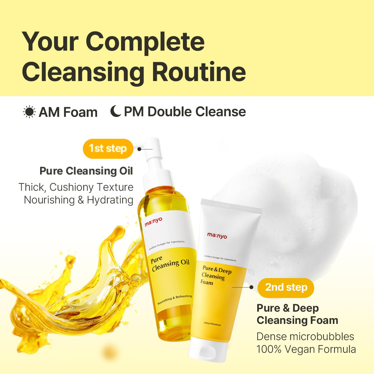 ma:nyo ingredient list close-up emphasizing ceramides and hyaluronic acid