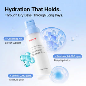 ma:nyo close-up of clear lightweight texture, highlights fast absorption
