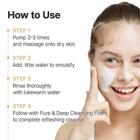 ma:nyo before and after gentle cleanse showing softer skin