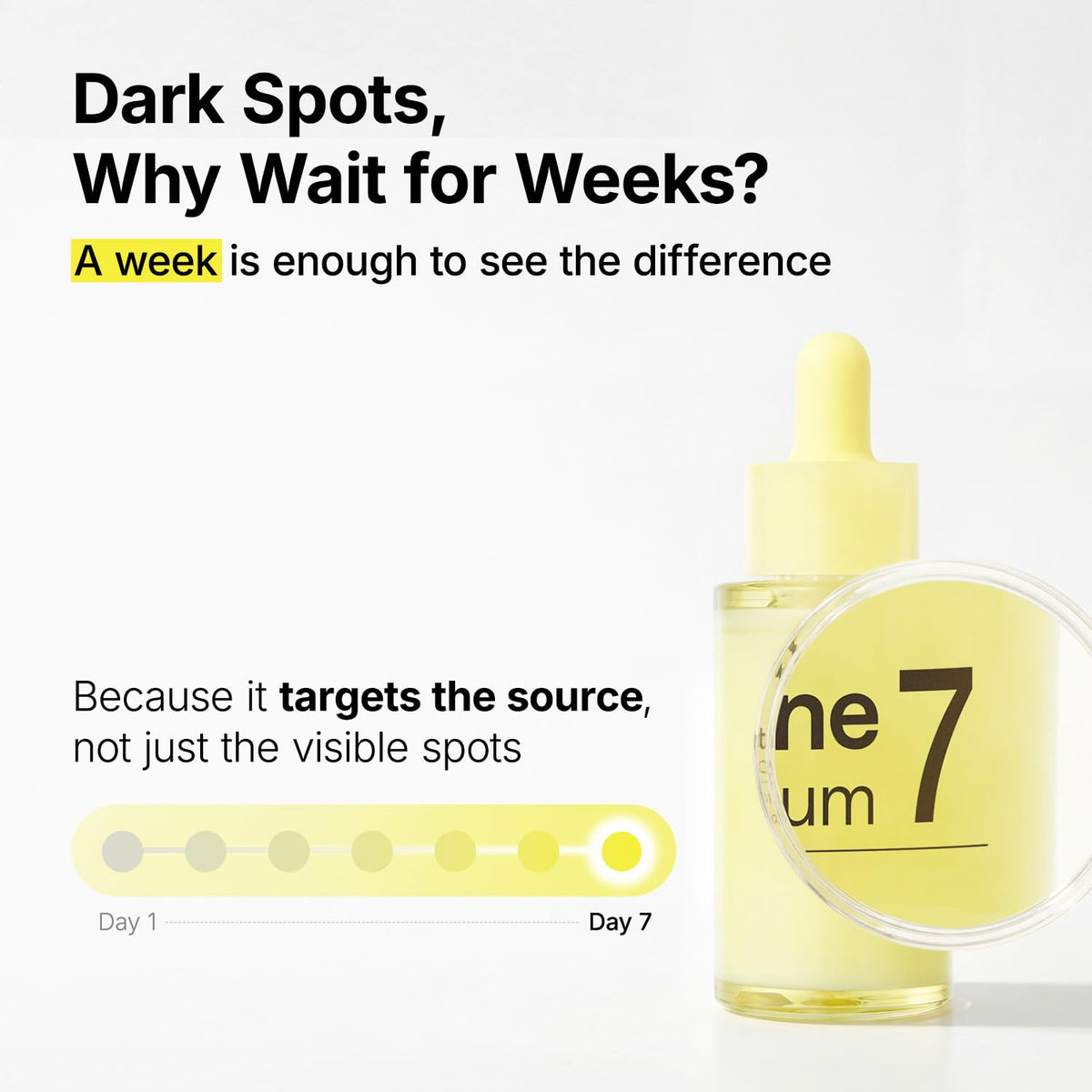 ma:nyo serum texture on skin, showing lightweight absorbent finish and glow