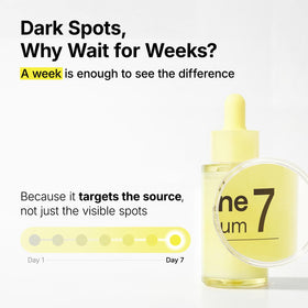 ma:nyo serum texture on skin, showing lightweight absorbent finish and glow