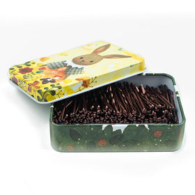 MAORULU front packaging showing bronze mini bobby pins and case, easy identification
