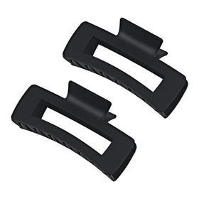 MAORULU front view showing two black matte rectangle clips, neat presentation benefit
