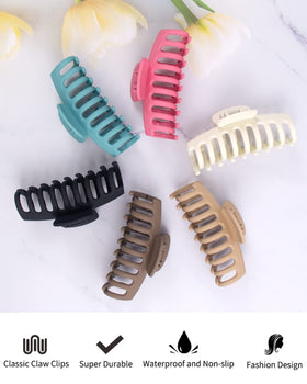 MAORULU six colorful clips flatlay, mix-and-match styling options
