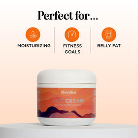 Maple Holistics applied to thigh during workout showing warming effect