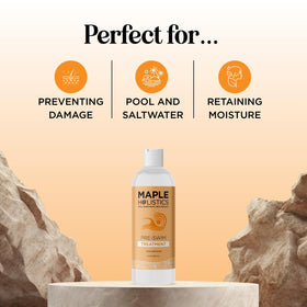Maple Holistics bottle inside beach bag ready for pool or ocean days