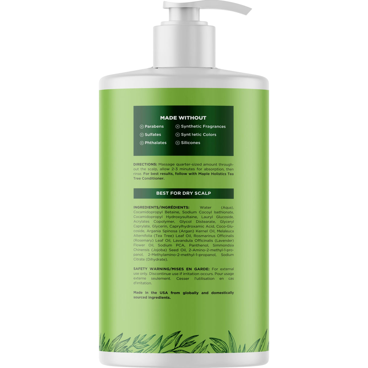 Maple Holistics before and after oily hair showing reduced grease