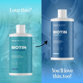 Maple Holistics before and after fine hair showing increased body and movement