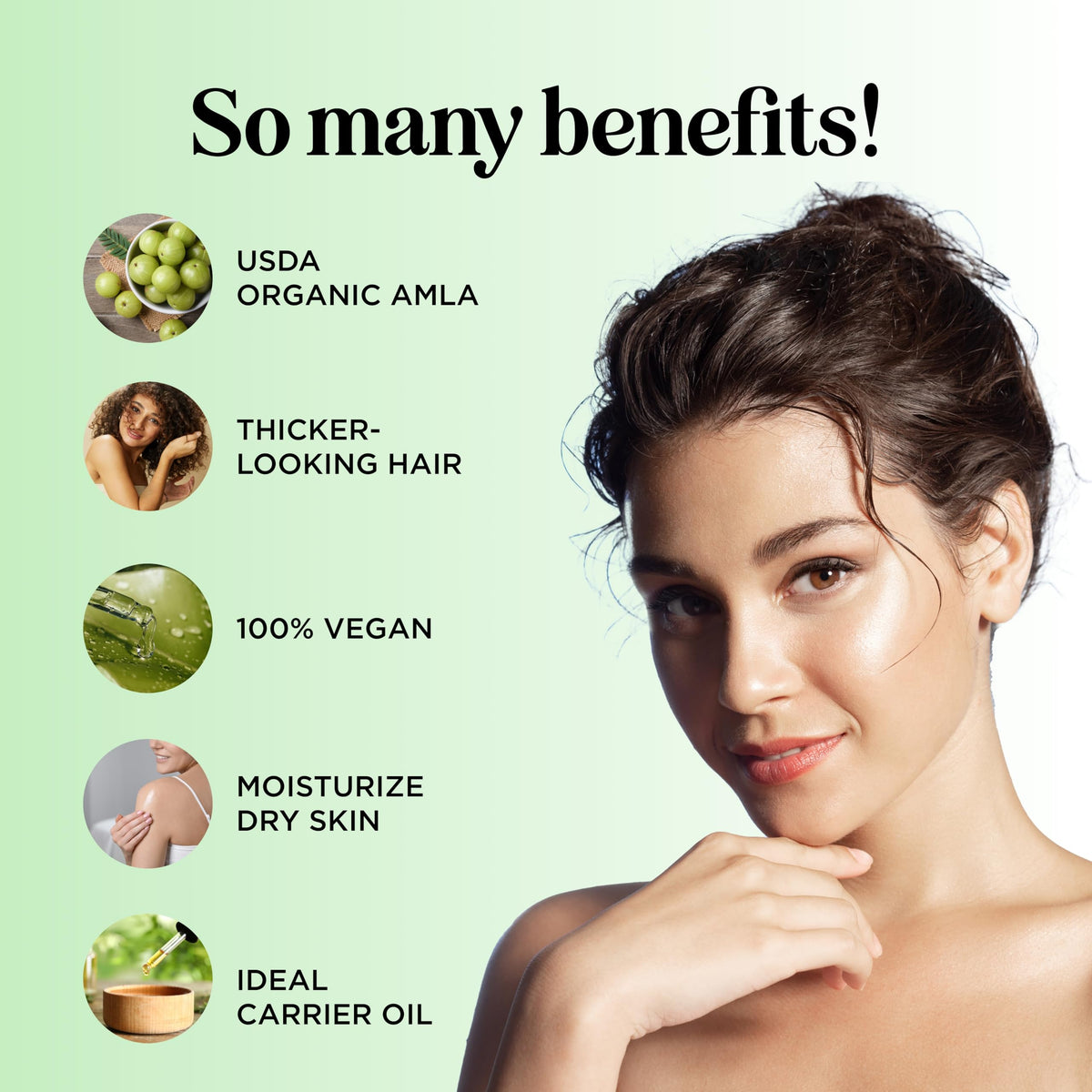 Maple Holistics label close-up on amla oil highlighting organic certification benefit