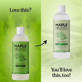 Maple Holistics before and after roots showing reduced buildup and cleaner scalp